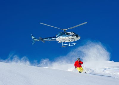 heli-skiing