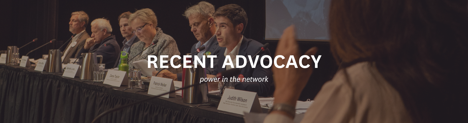 Website Header recent advocacy