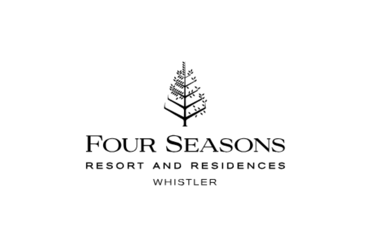 Skier riding down mountain on a sunny day blue skies and fresh powder kicking up behind